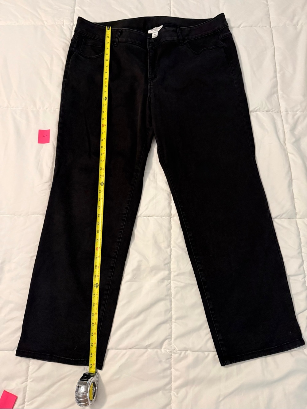 Lane Bryant 360 Flex Signature Fit Straight Leg Jean in Black